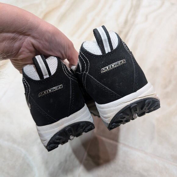 Skechers Black White Shape Ups Sneakers Size 8.5 2010 Y2K Shoes Women's Chunky - Picture 7 of 8